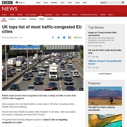 UK tops list of most traffic-congested EU cities