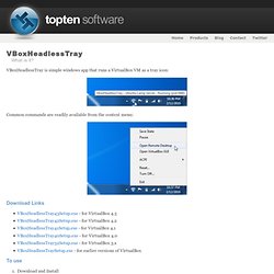 VBoxHeadlessTray - Topten Software