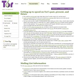 Tor: Documentation