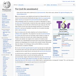 Tor (red de anonimato)