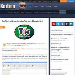 TorBirdy – Une extension Tor pour Thunderbird