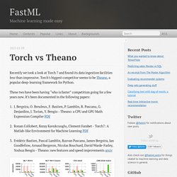 Torch vs Theano