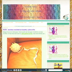 TUTO : torchon crocheté en lavette, suite et fin. - Creativ-idees, le blog de Casse-bonbec