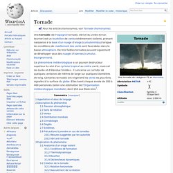Wikipédia : tornade