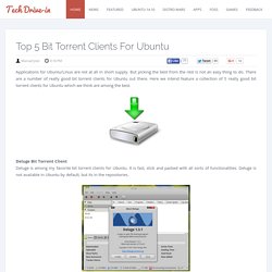 Top 5 Bit Torrent Clients for Ubuntu