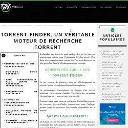 Torrent-Finder, un véritable moteur de recherche torrent