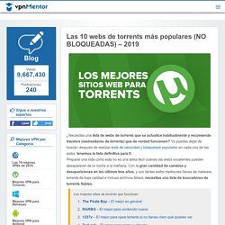 Las 10 webs de torrents más populares (NO BLOQUEADAS) – 2019