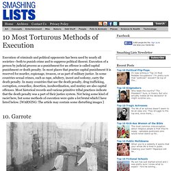 10 Torturous Methods of Execution