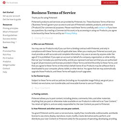 Business Terms of Service