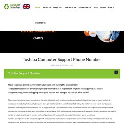 Toshiba Computer Helpline Number 0800-098-8312 Toshiba Computer Help Desk Number