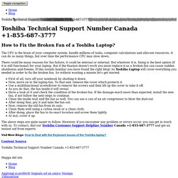 Blog - Toshiba Technical Support Number Canada +1-855-687-3777