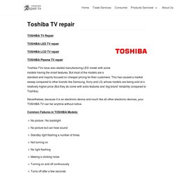 toshiba tv repair