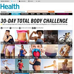 30-Day Total Body Challenge - Diet Fitness - Health Mobile