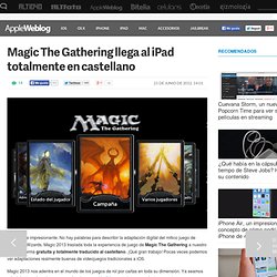 Magic The Gathering llega al iPad totalmente en castellano