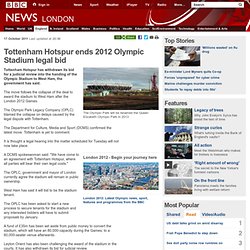 Tottenham Hotspur ends 2012 Olympic Stadium legal bid