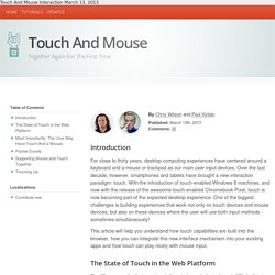 Touch And Mouse: Together Again For The First Time