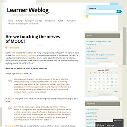 Are we touching the nerves of MOOC