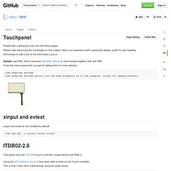 Touchpanel · notro/fbtft Wiki