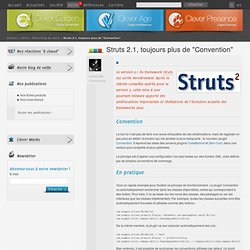 Struts 2.1, toujours plus de "Convention"