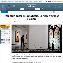 Toujours aussi énigmatique, Banksy s'expose à Rome