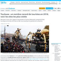 Toulouse : un nombre record de touristes en 2018, voici les sites les plus visités