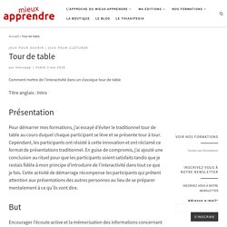 Tour de table