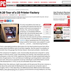 A 2D Tour of a 3D Printer Factory