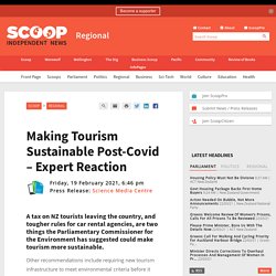 Making Tourism Sustainable Post-Covid – Expert Reaction