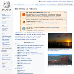Tourisme à La Réunion