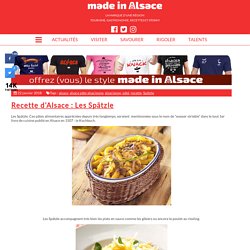 Recette d'Alsace : Les Spätzle - Made in Alsace