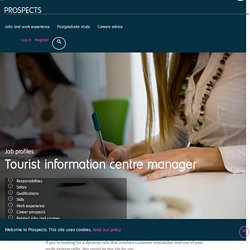 Tourist information centre manager job profile