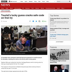 Tourist's lucky guess cracks safe code on first try