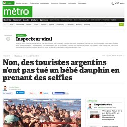 Non, des touristes argentins n’ont pas tué un bébé dauphin en prenant des selfies