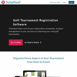 Golf Tournament Registration Software