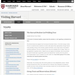 Harvard Tours