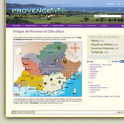 Tous les villages de Provence et Côte d'Azur