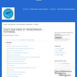 Tout sur Free et Wordpress - Tutoriel