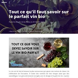 Tout ce qu'il faut savoir sur le parfait vin bio - Qfleurs