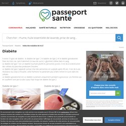 Tout savoir sur les 3 formes de diabète