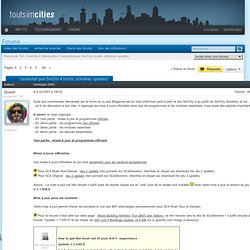 Forums de ToutSimCities - L'essentiel pour SimCity 4 (outils, utilitaires, updates)