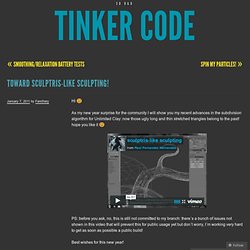 Vers sculptris-comme la sculpture!Code Tinker «