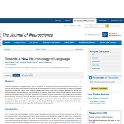 Towards a New Neurobiology of Language