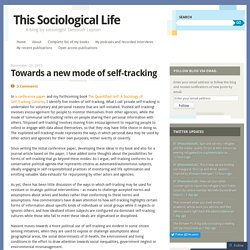 Towards a new mode of self-tracking