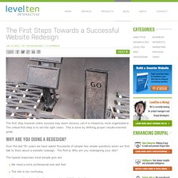 The First Steps Towards a Successful Website Redesign