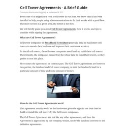 Cell Tower Agreements - A Brief Guide – Telegraph