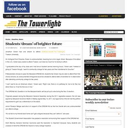 The Towerlight » Students ‘dream’ of brighter future