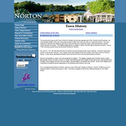 Town of Norton, MA - Town History