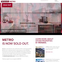 Burnaby Townhomes: Metrotown Townhouses in Burnaby - METRO BY MOSAIC