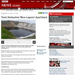 Toxic Derbyshire 'Blue Lagoon' dyed black
