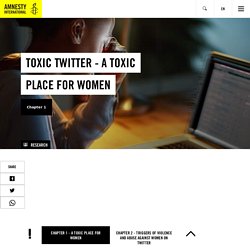 Toxic Twitter - A Toxic Place for Women